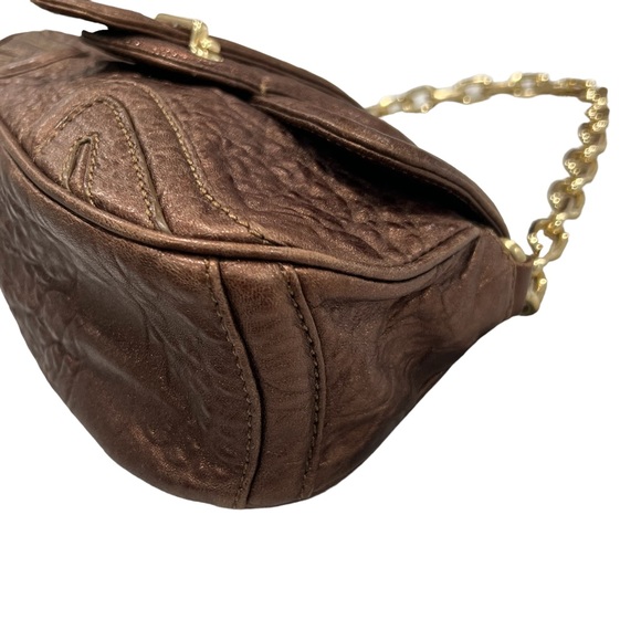 28 Vintage Botkeir Bronze Gold Chain Handbag - Picture 6 of 12